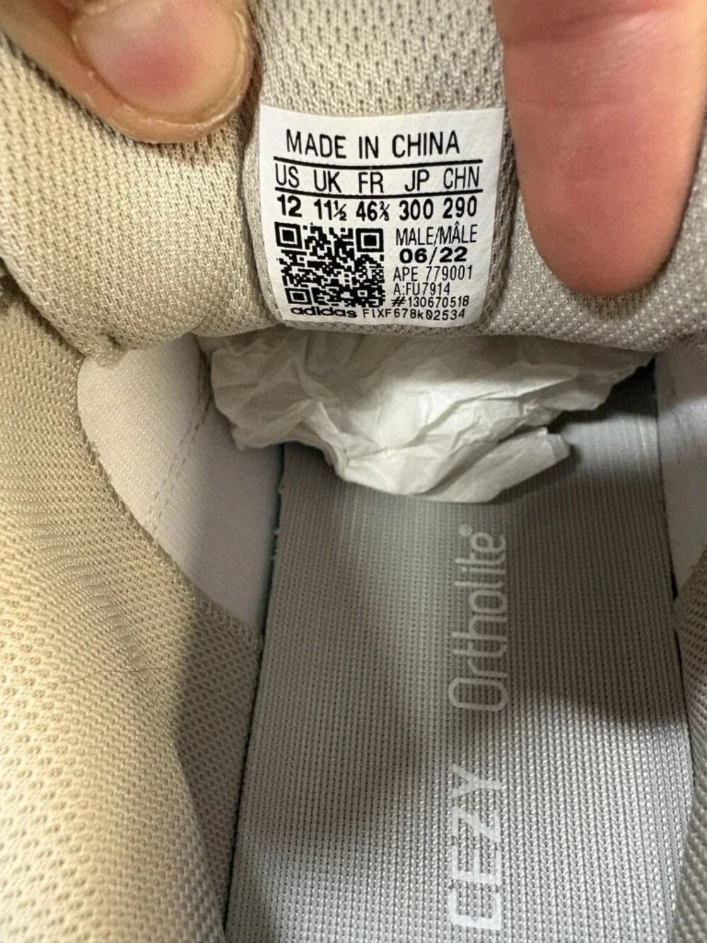 WORN Men’s Yeezy Boost 700 V2 Tephra FU7914 Size 12 WITH BOX